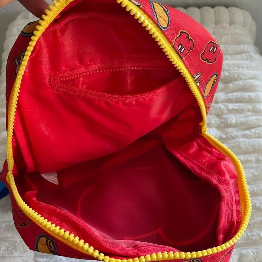 Disney Mickey Mouse Kids‎ Backpack Blue & Red with Zippers